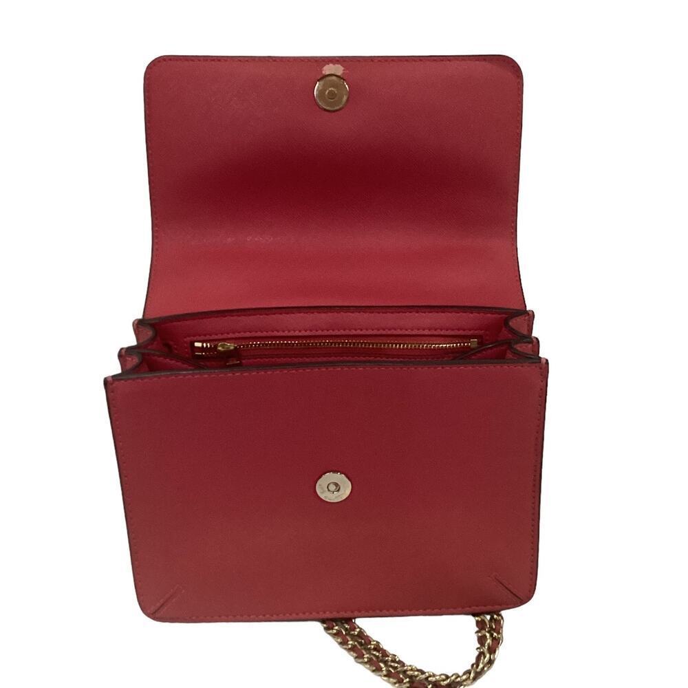 Tory Burch Robinson Convertible Shoulder Bag Crossbody Handbag In Dark Peony - Picture 9 of 11